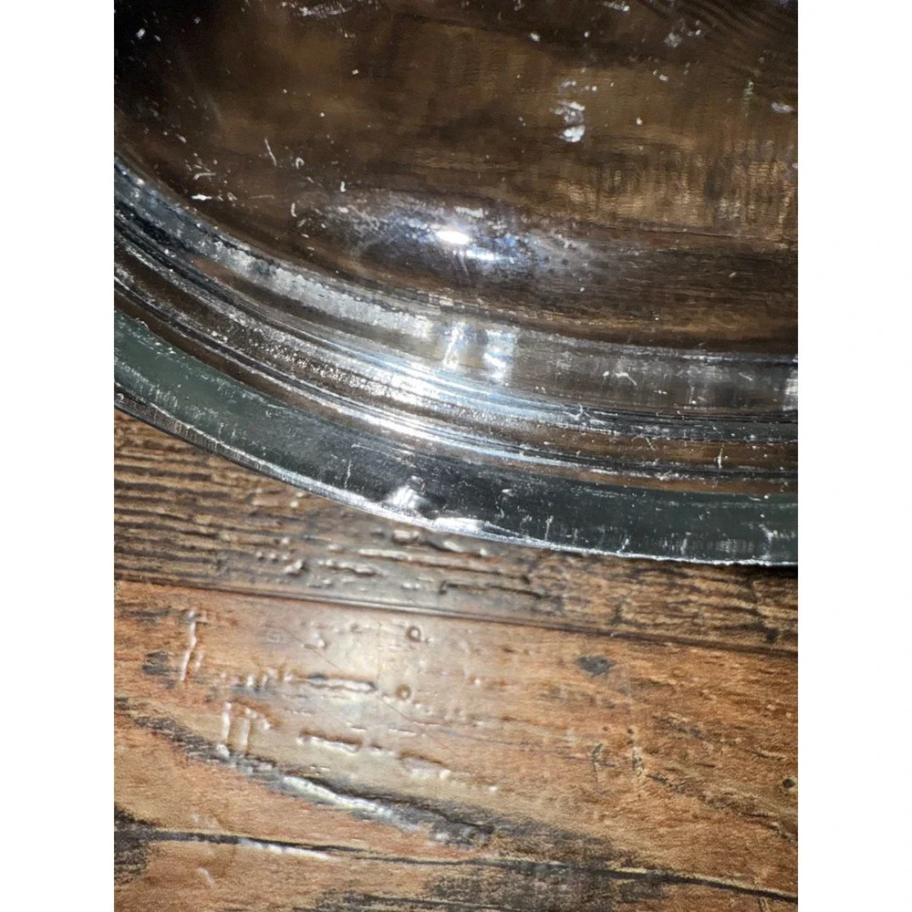 Vintage‎ Clear Glass Oval Casserole Dish with Lid Oven Safe Serving Bowl
